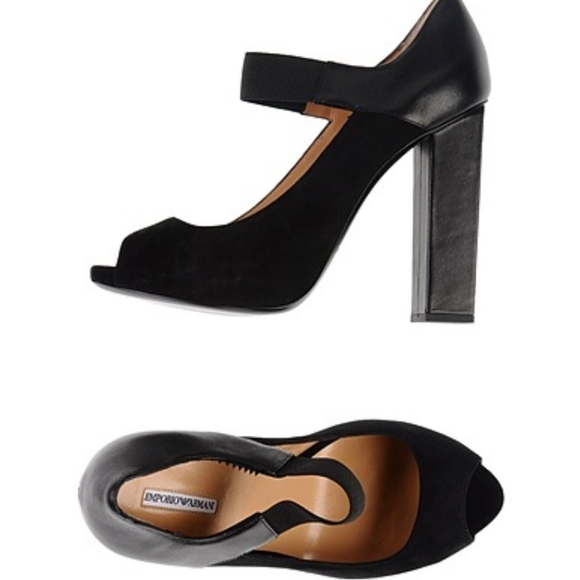 👠EUC👠 EMPORIO ARMANI LEATHER SUEDE PUMPS - Picture 2 of 10